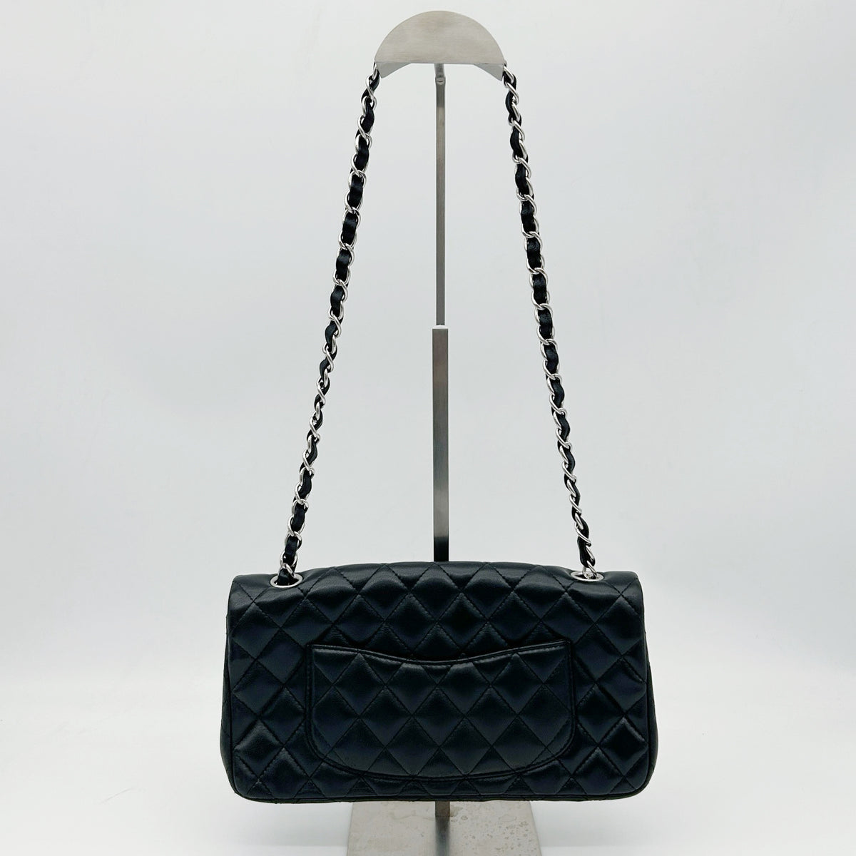 Chanel Quilted Lambskin CF Shoulder Bag Black [Used]