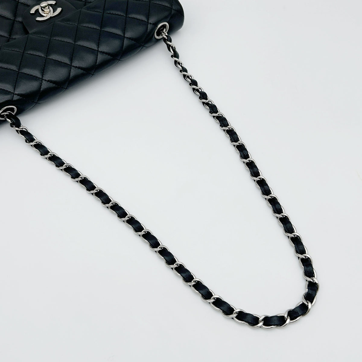 Chanel Quilted Lambskin CF Shoulder Bag Black [Used]