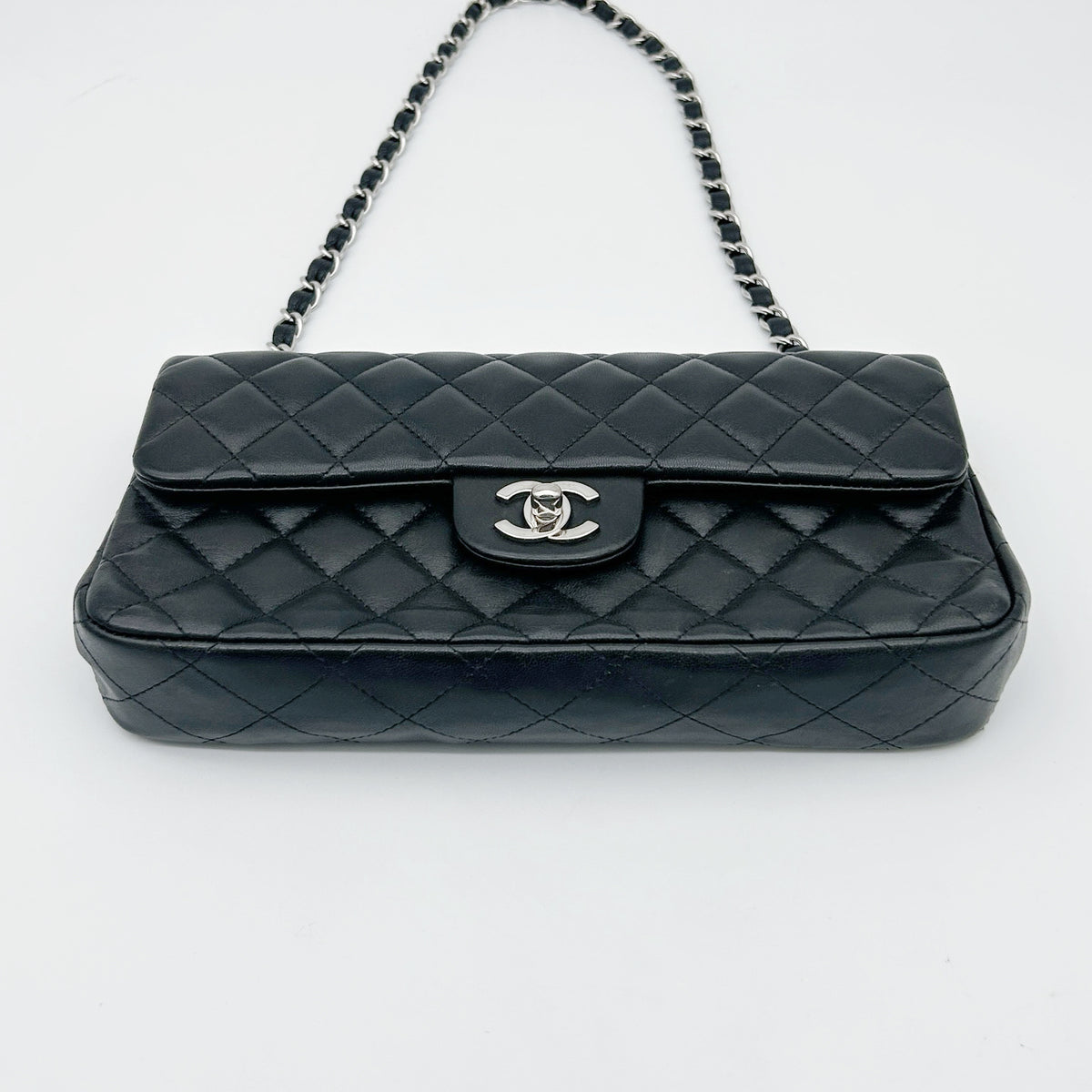Chanel Quilted Lambskin CF Shoulder Bag Black [Used]