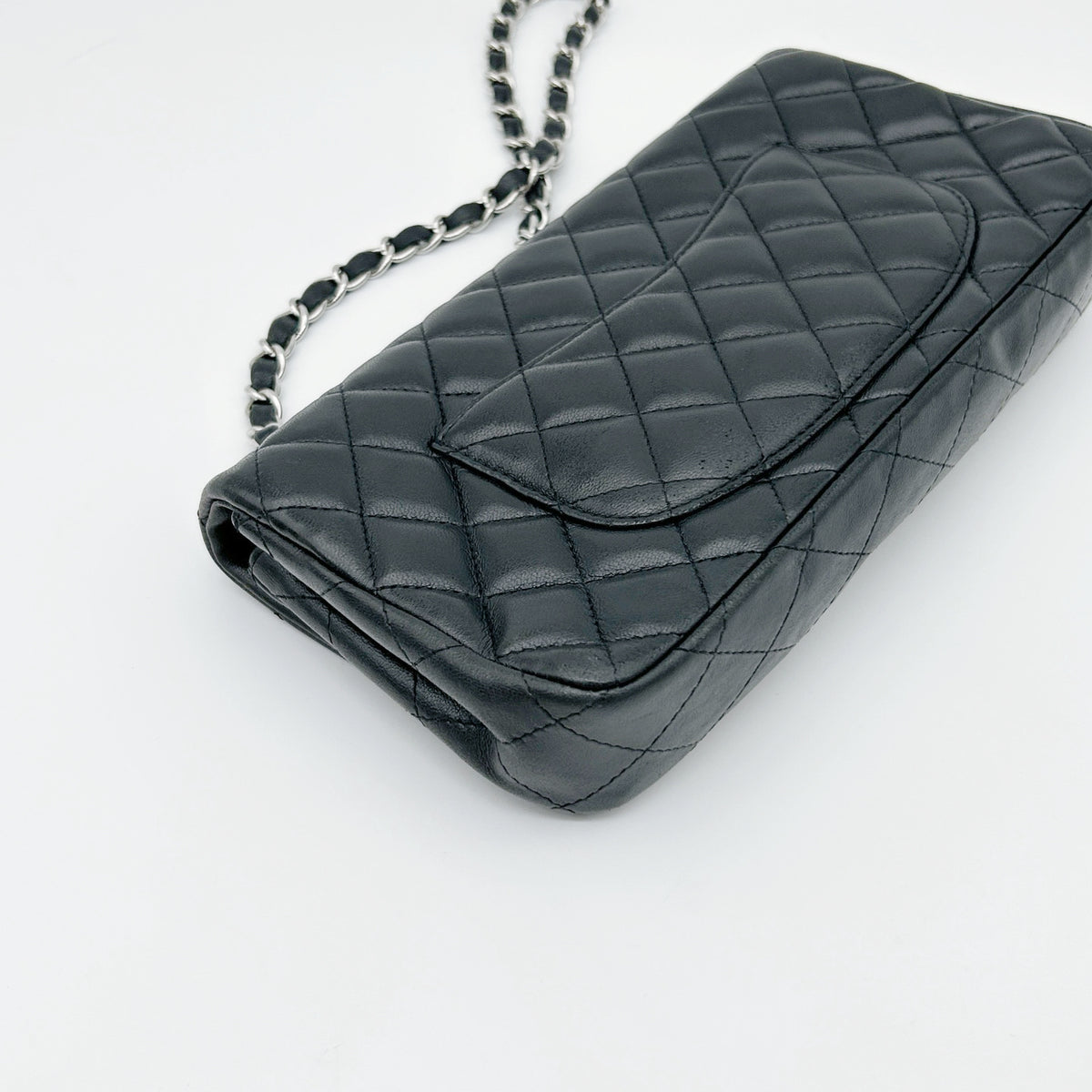 Chanel Quilted Lambskin CF Shoulder Bag Black [Used]