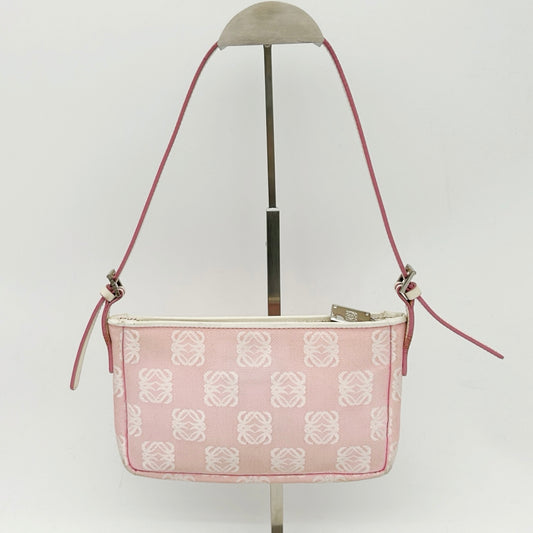 Loewe Anagram Jacquard Mini Shoulder Bag Pink [Used]