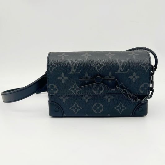 Louis Vuitton Monogram Eclipse Soft Trunk Wallet Black [Used]