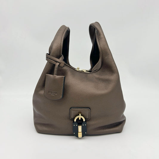 Loewe Leather Hobo Bag Bronze [Used]