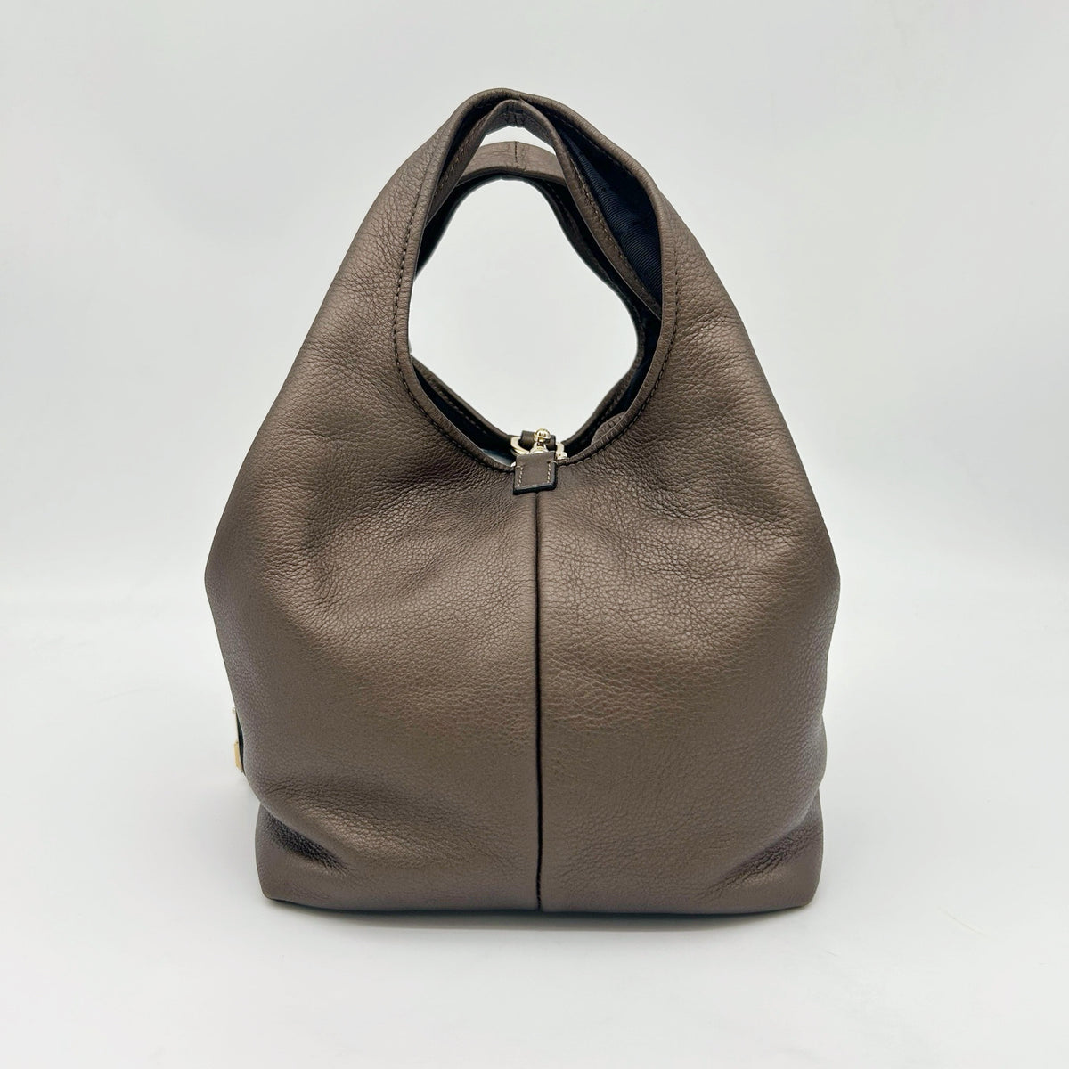Loewe Leather Hobo Bag Bronze [Used]