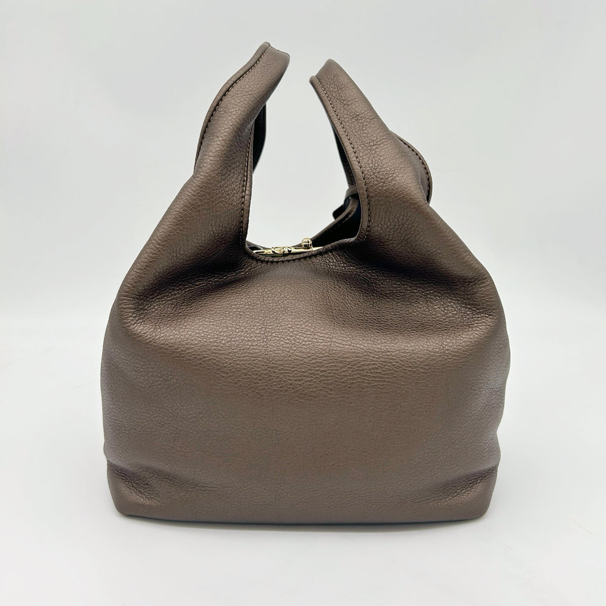 Loewe Leather Hobo Bag Bronze [Used]