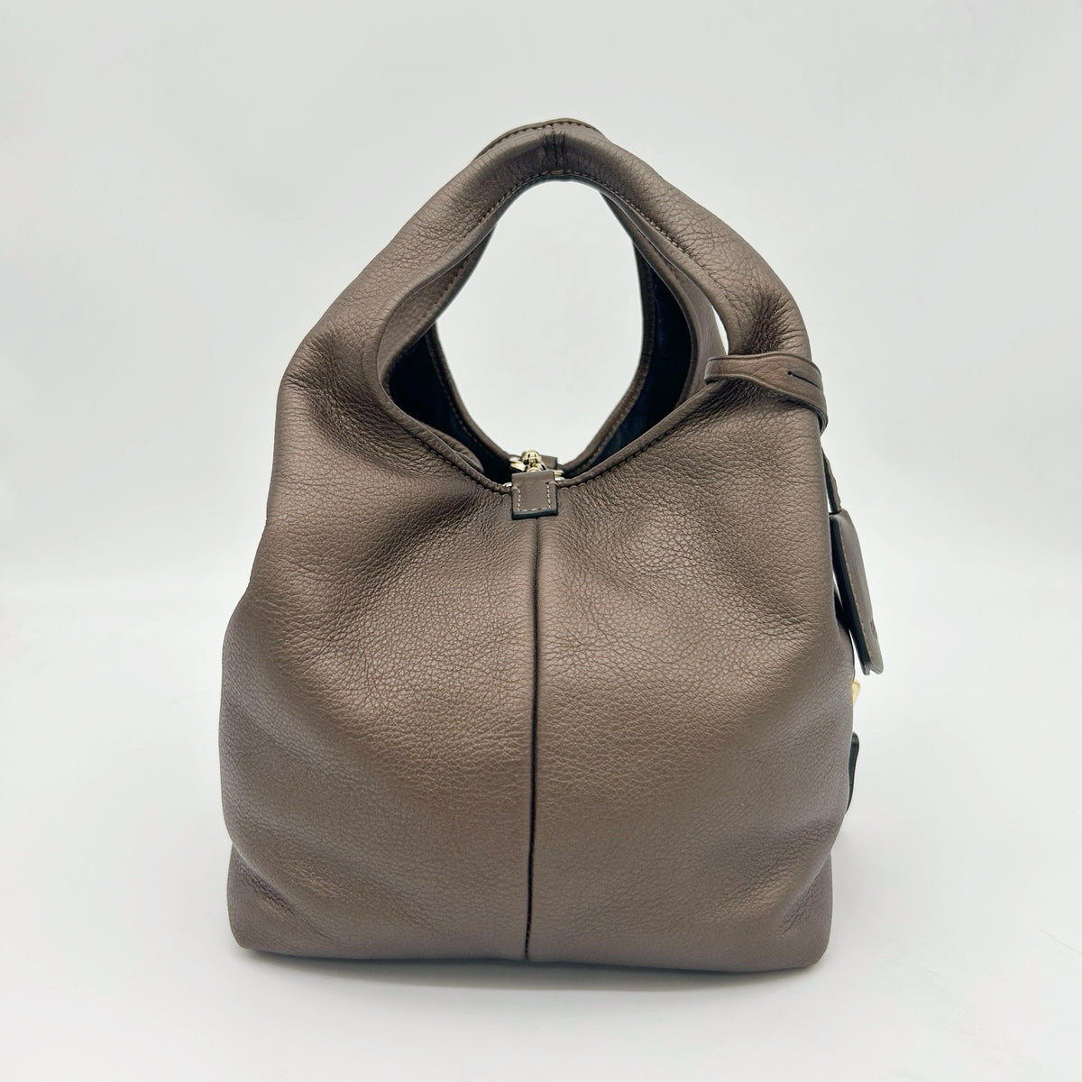 Loewe Leather Hobo Bag Bronze [Used]