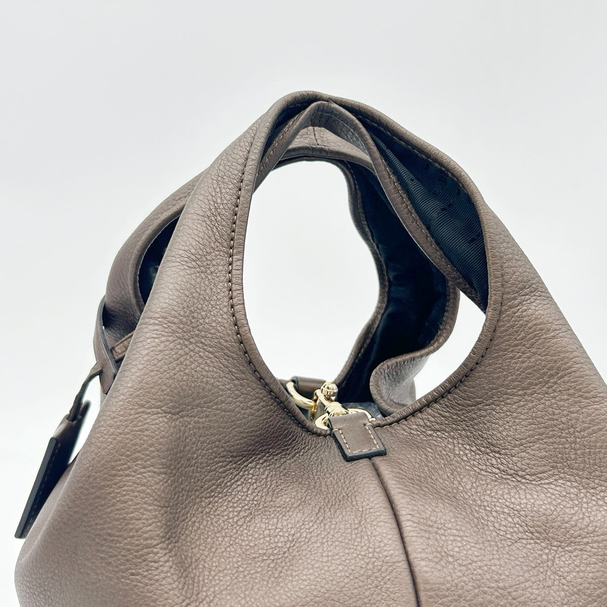 Loewe Leather Hobo Bag Bronze [Used]