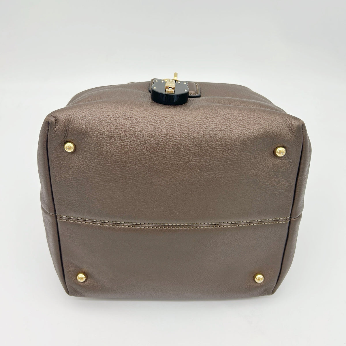Loewe Leather Hobo Bag Bronze [Used]