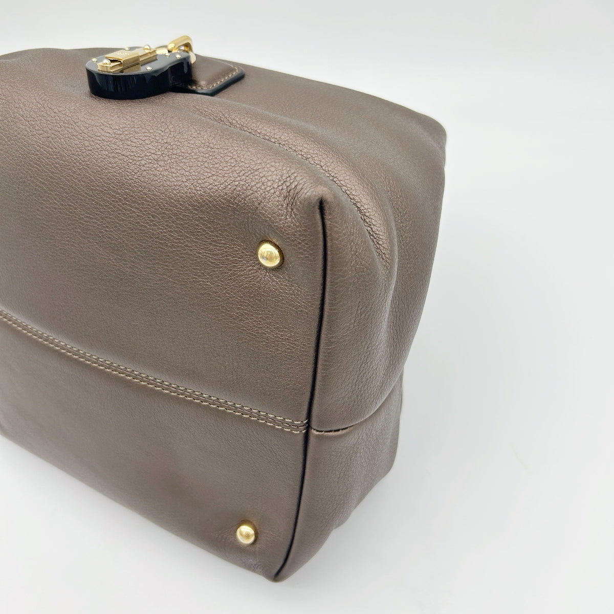Loewe Leather Hobo Bag Bronze [Used]