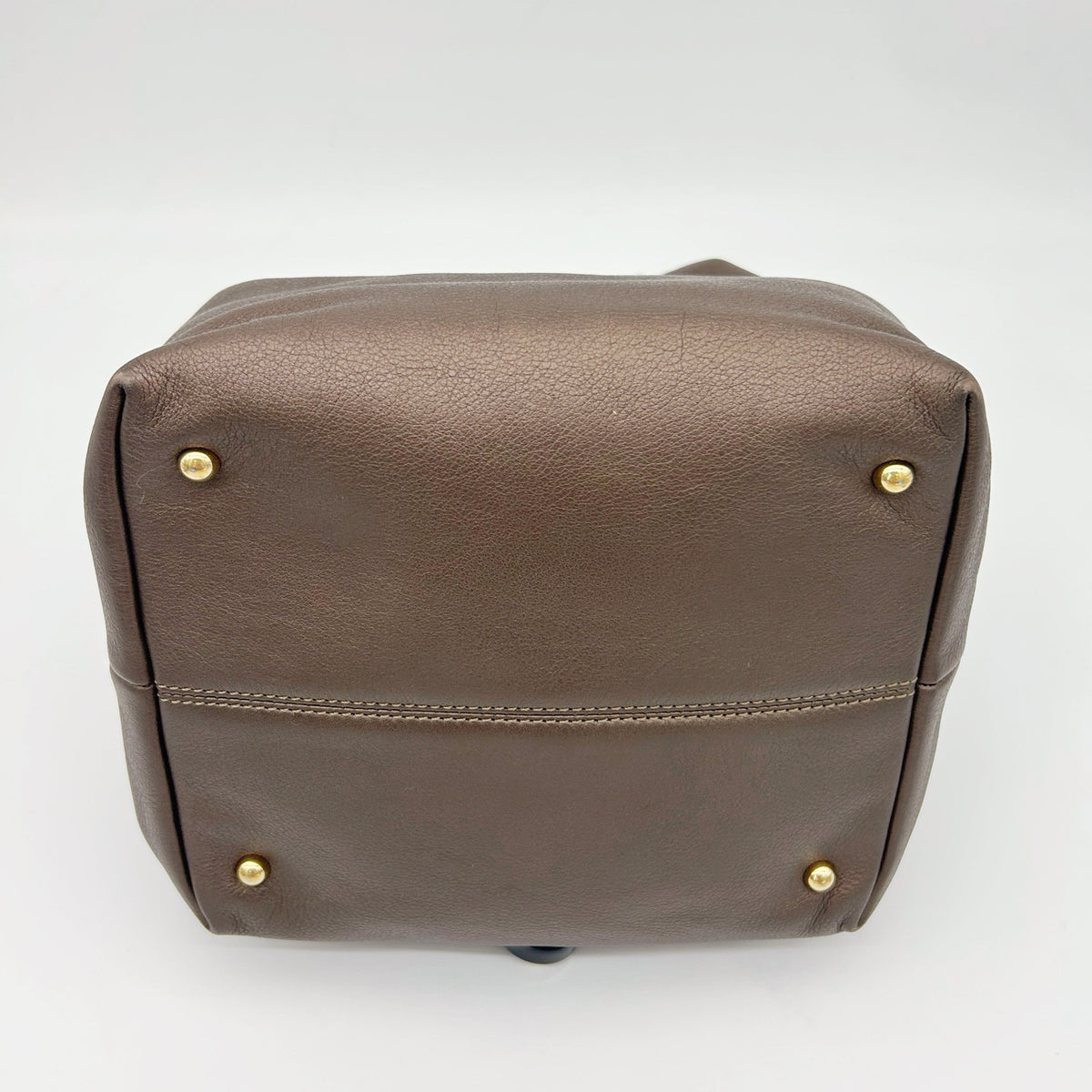 Loewe Leather Hobo Bag Bronze [Used]