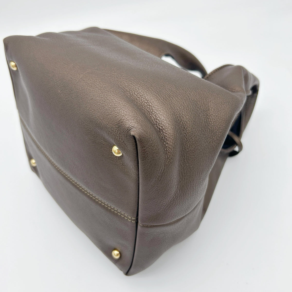 Loewe Leather Hobo Bag Bronze [Used]