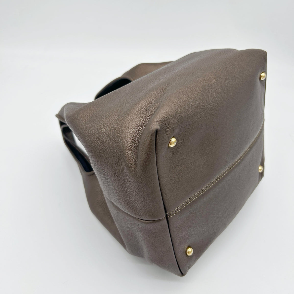 Loewe Leather Hobo Bag Bronze [Used]