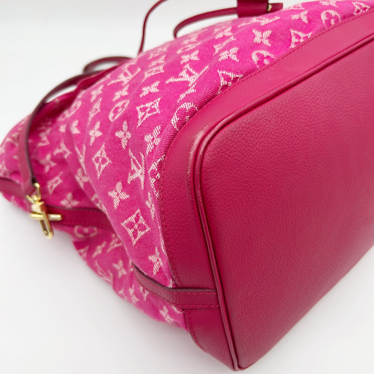 Louis Vuitton Rose Indian Monogram Denim Noefull Bag [Used]