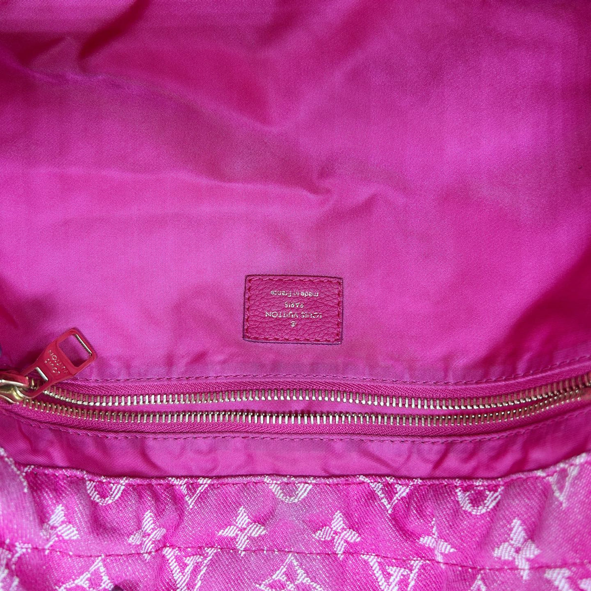 Louis Vuitton Rose Indian Monogram Denim Noefull Bag [Used]
