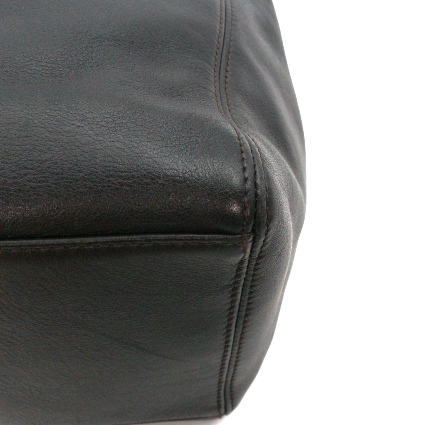 CHANEL Black Leather Vertical Tote Bag [Used]