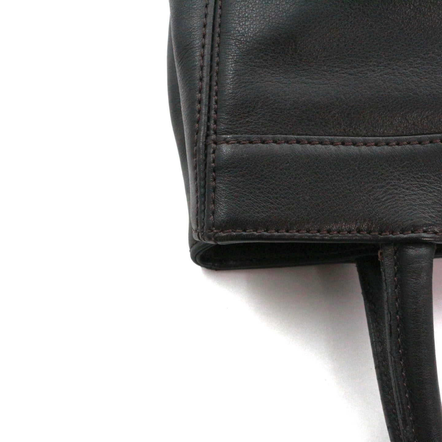 CHANEL Black Leather Vertical Tote Bag [Used]