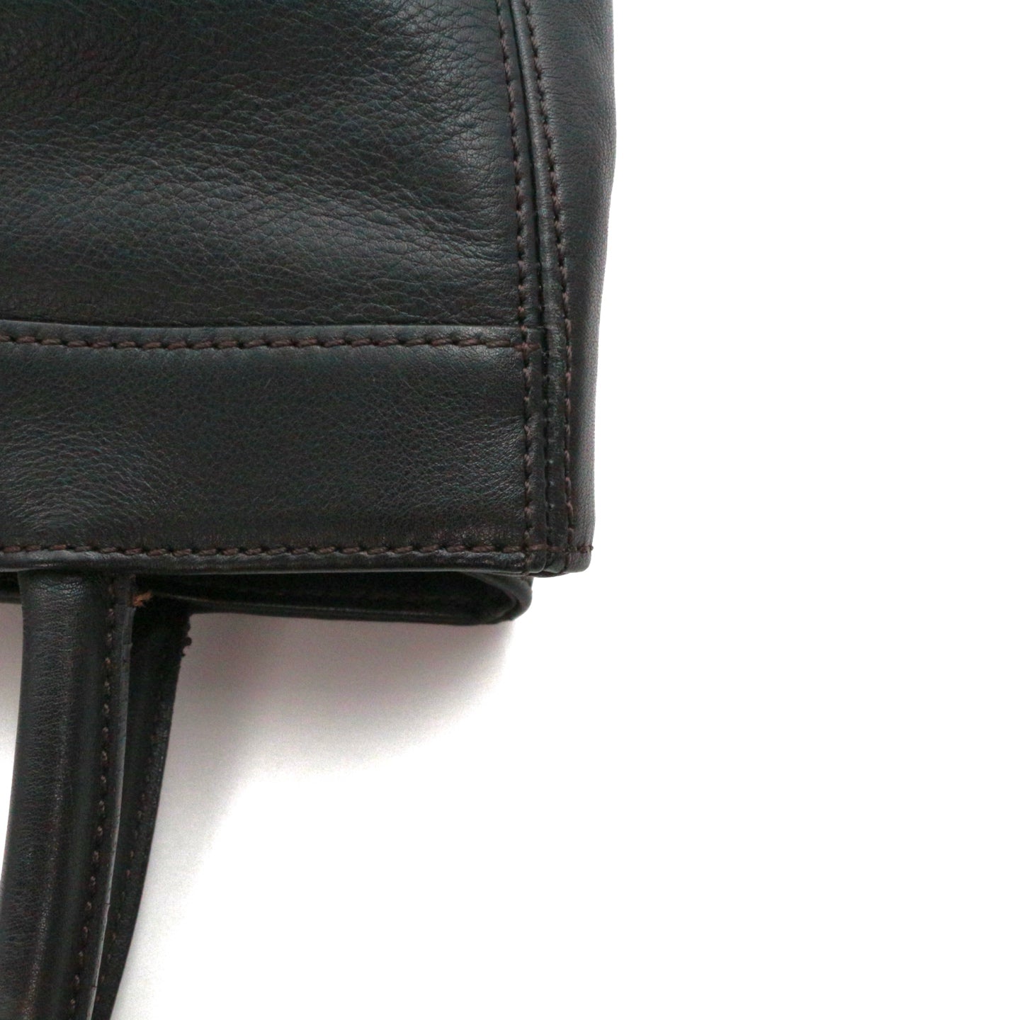 CHANEL Black Leather Vertical Tote Bag [Used]