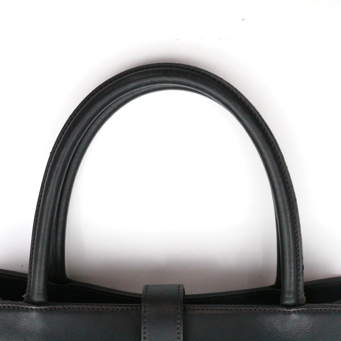 CHANEL Black Leather Vertical Tote Bag [Used]