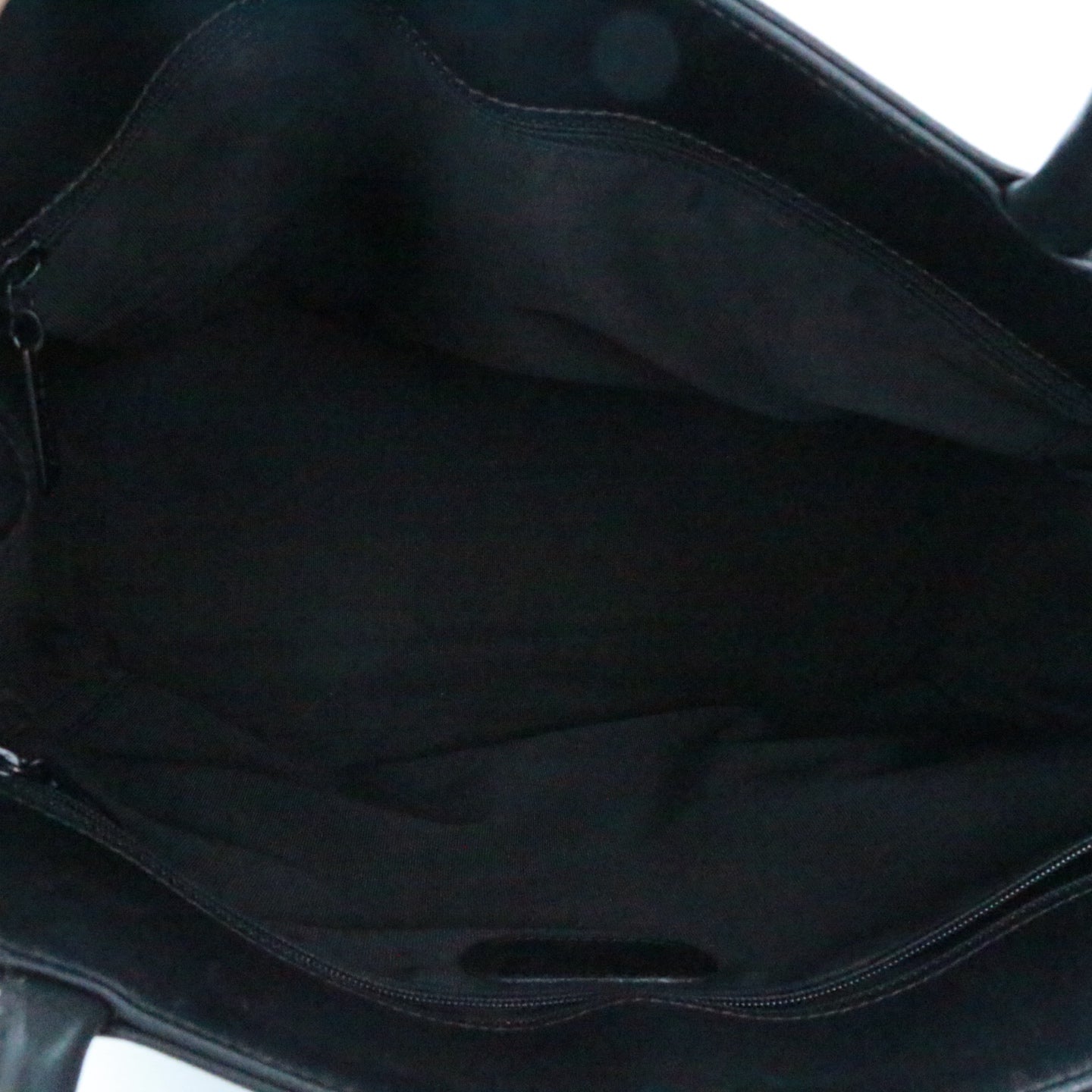 CHANEL Black Leather Vertical Tote Bag [Used]
