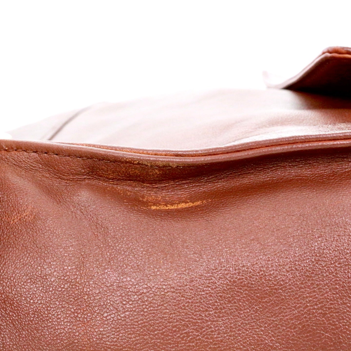 CHANEL Brown Lambskin Shoulder Tote Bag [Used]