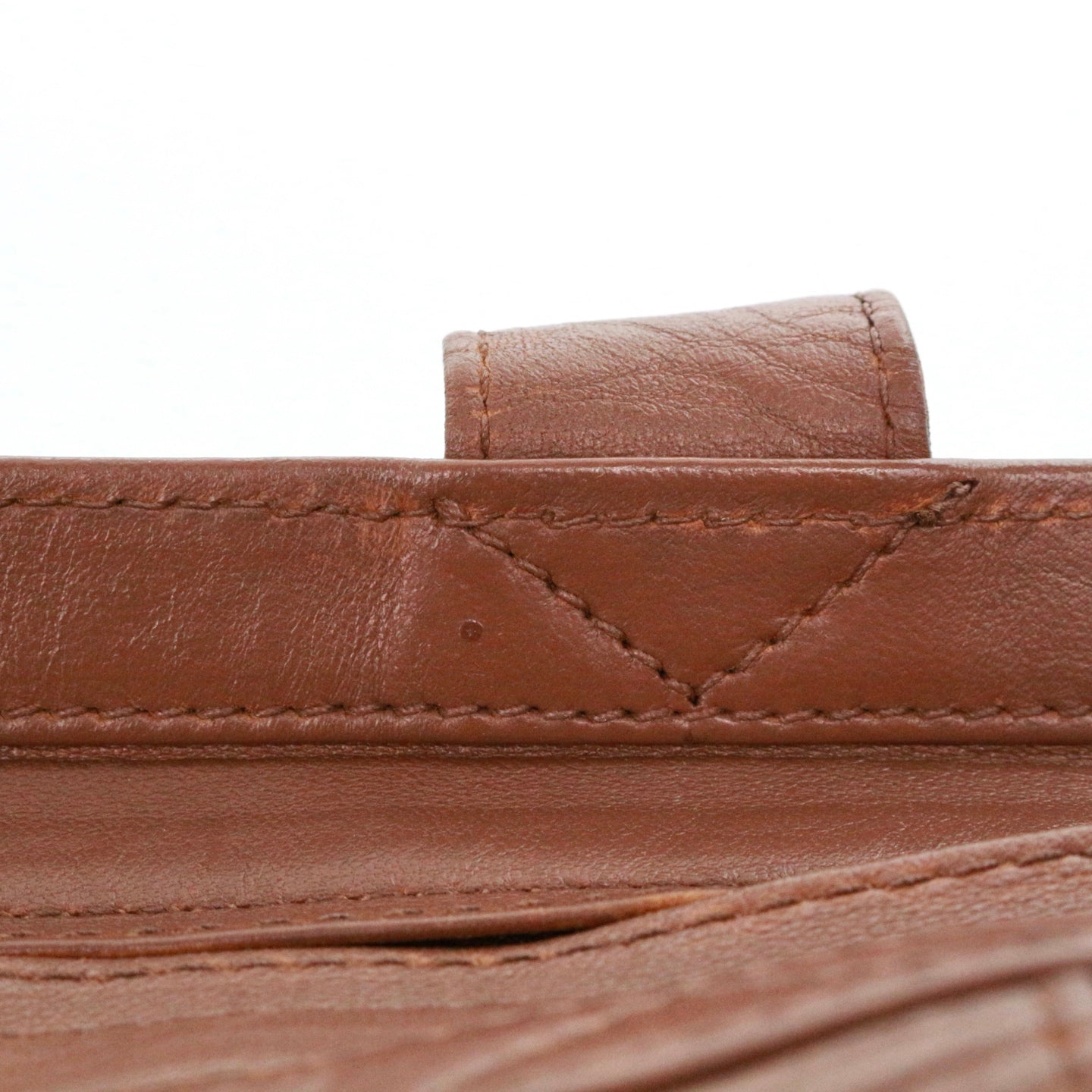 CHANEL Brown Lambskin Shoulder Tote Bag [Used]