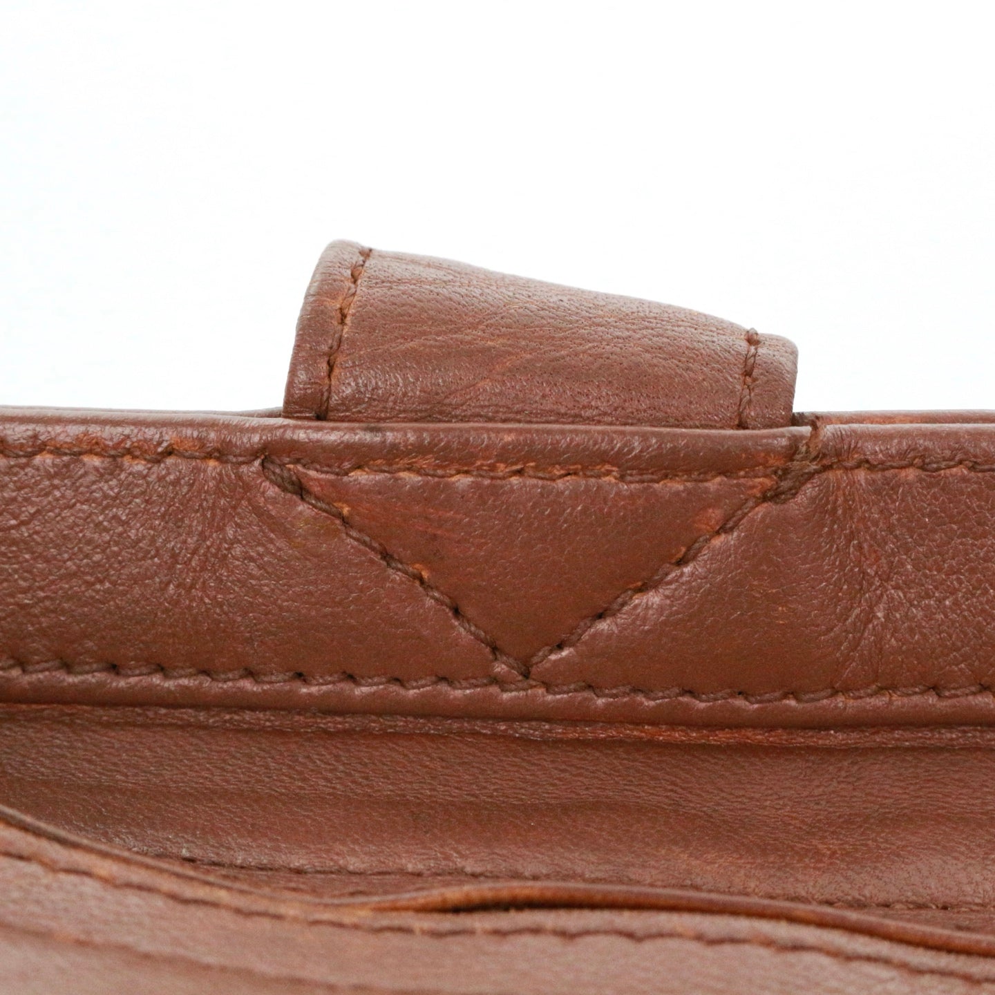 CHANEL Brown Lambskin Shoulder Tote Bag [Used]