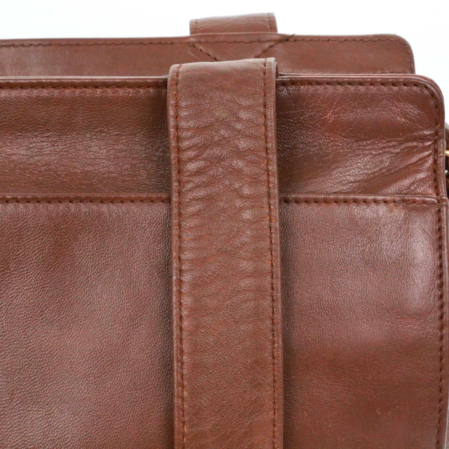 CHANEL Brown Lambskin Shoulder Tote Bag [Used]