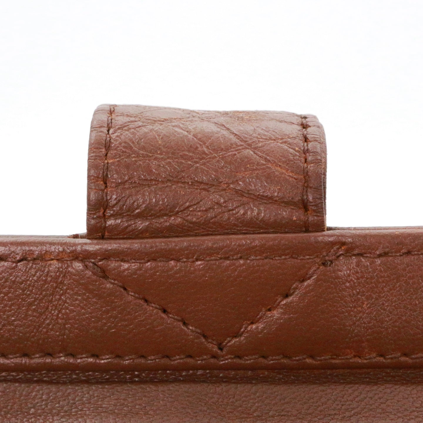 CHANEL Brown Lambskin Shoulder Tote Bag [Used]
