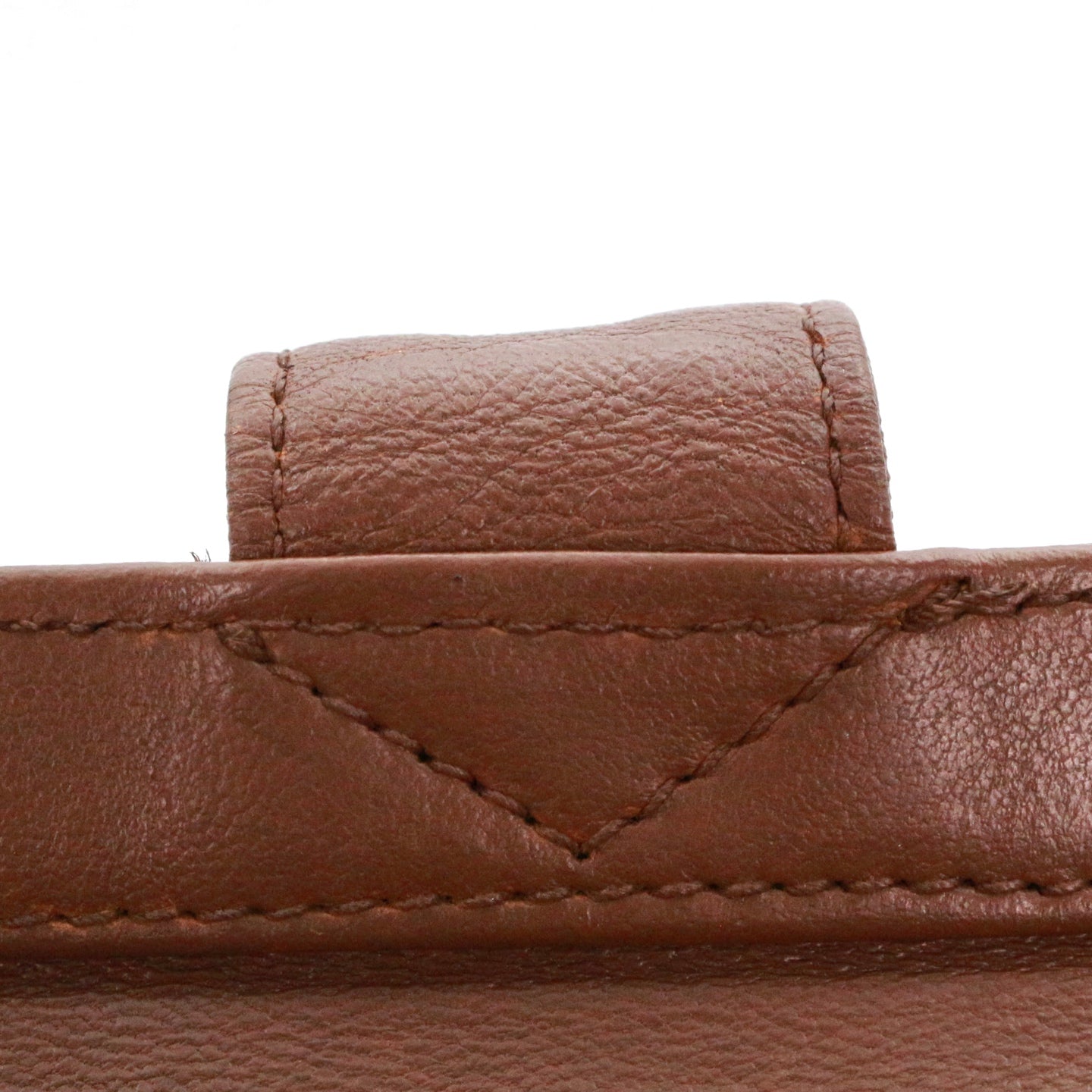 CHANEL Brown Lambskin Shoulder Tote Bag [Used]