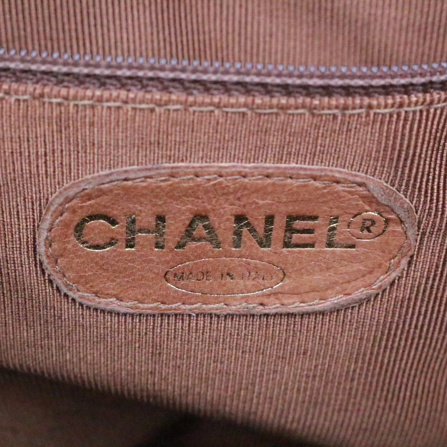 CHANEL Brown Lambskin Shoulder Tote Bag [Used]