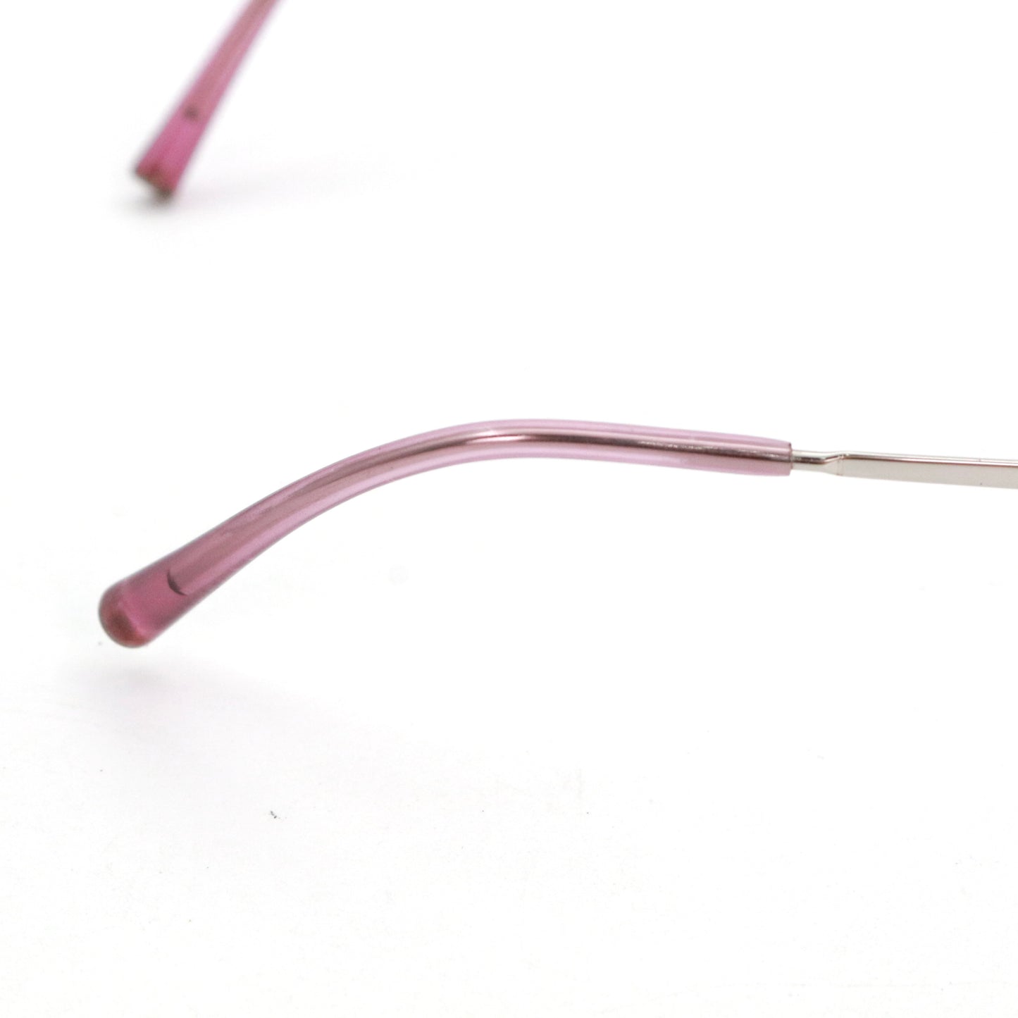 CHANEL Pink Gradient Rimless Cat-Eye Sunglasses [Used]