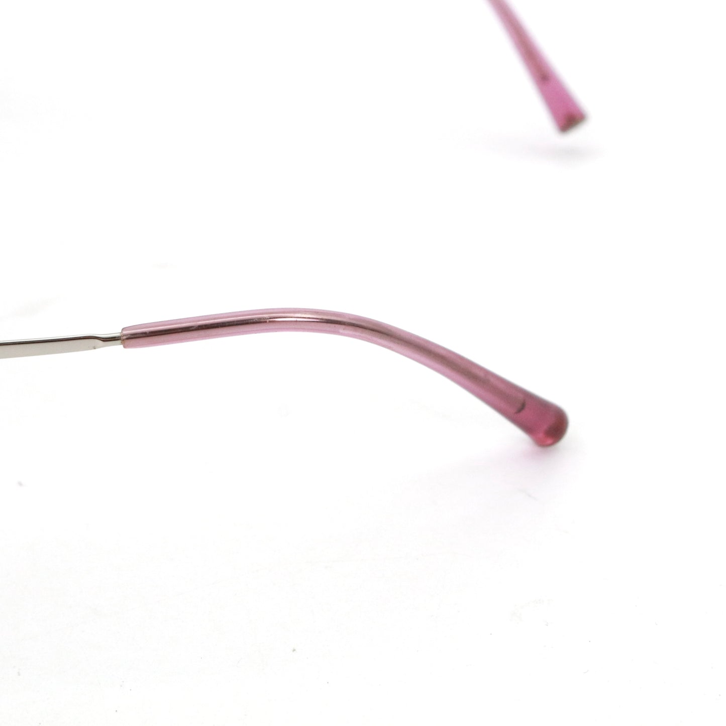 CHANEL Pink Gradient Rimless Cat-Eye Sunglasses [Used]