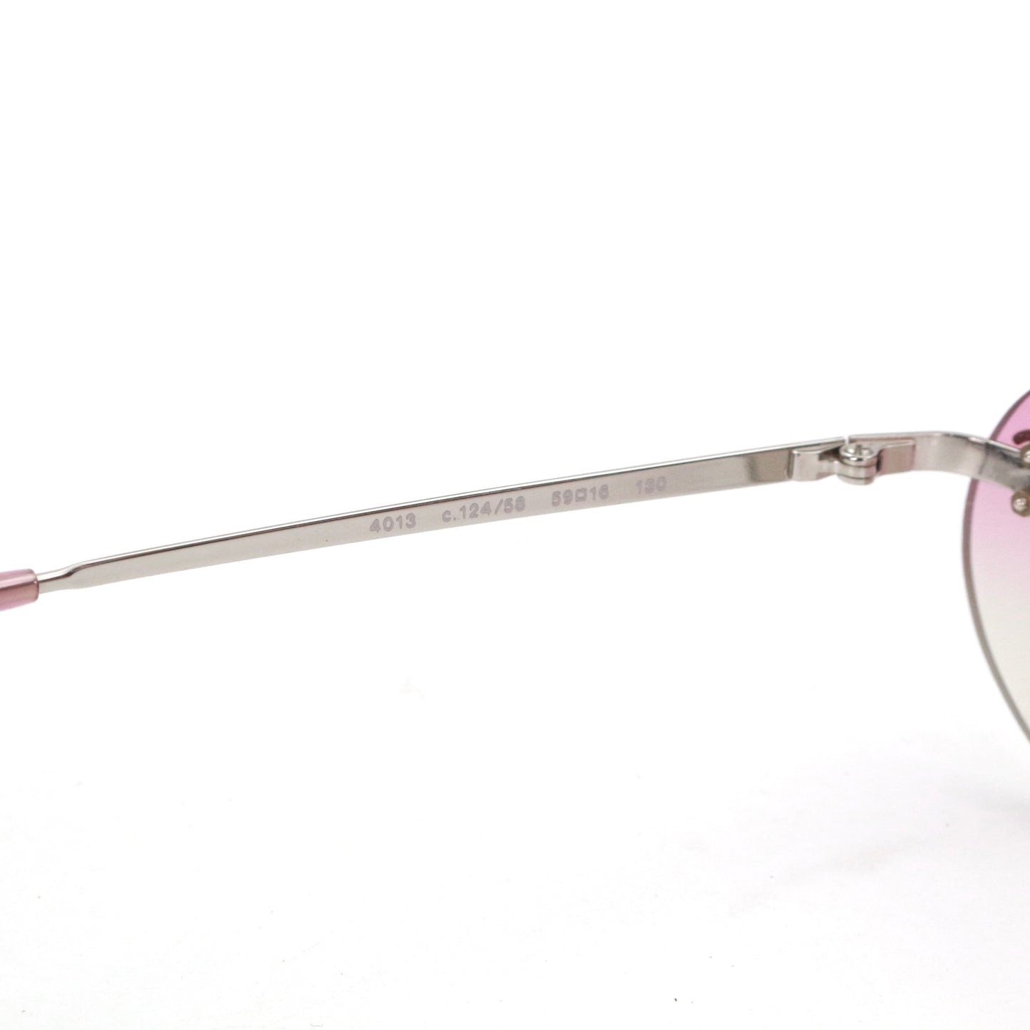 CHANEL Pink Gradient Rimless Cat-Eye Sunglasses [Used]