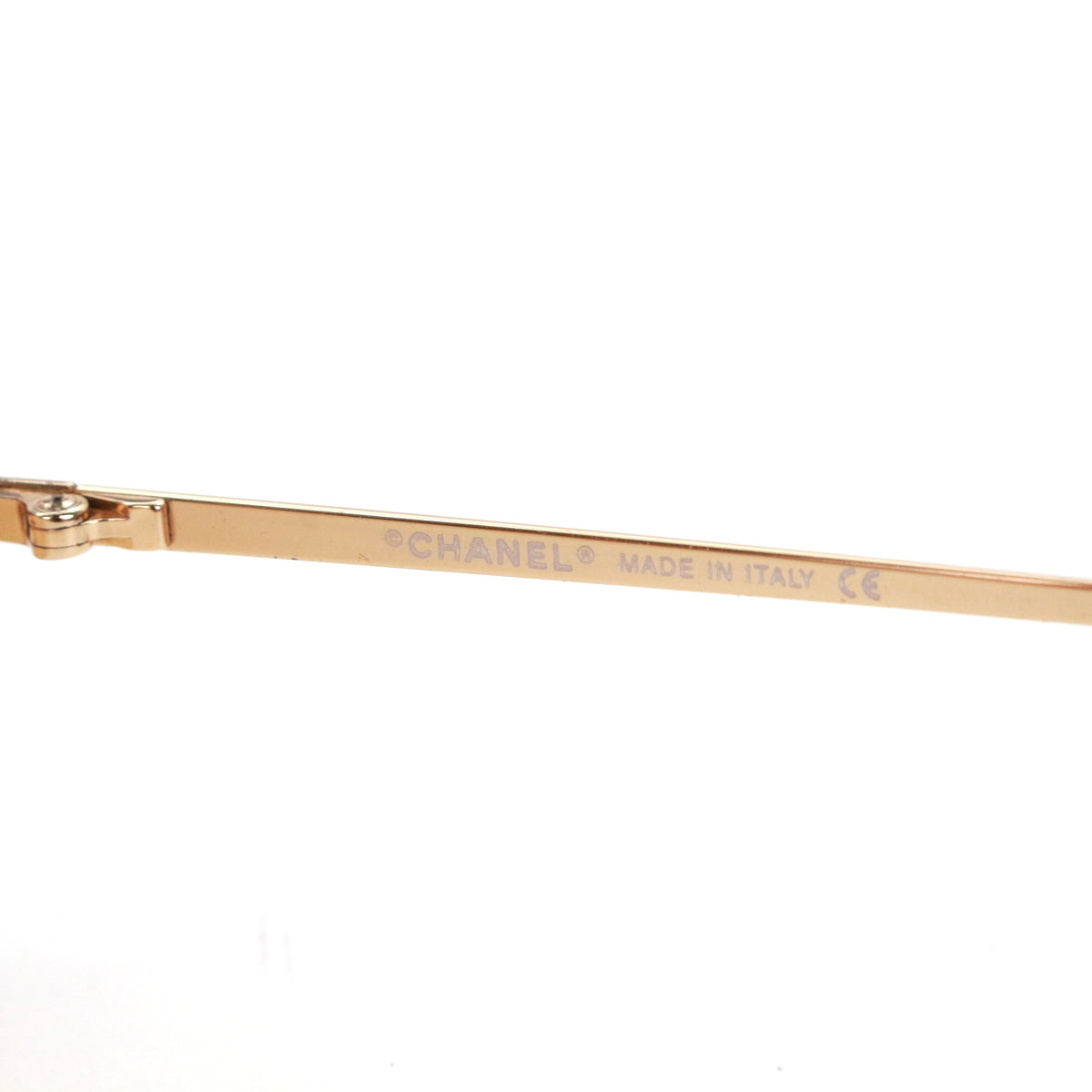 CHANEL Orange Gradient Rimless Rhinestone CC Sunglasses [Used]