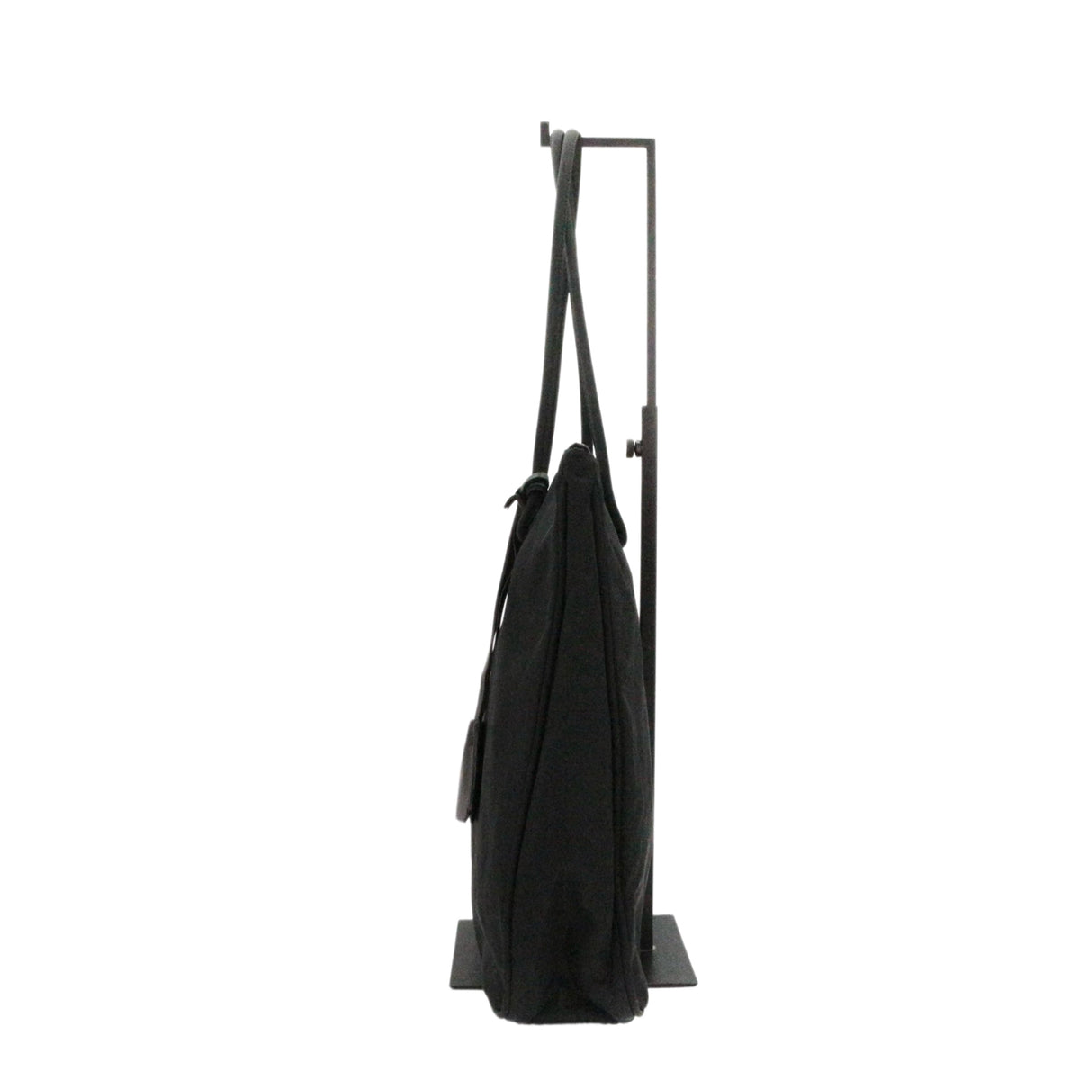 PRADA Black Nylon & Leather Tote Bag [Used]