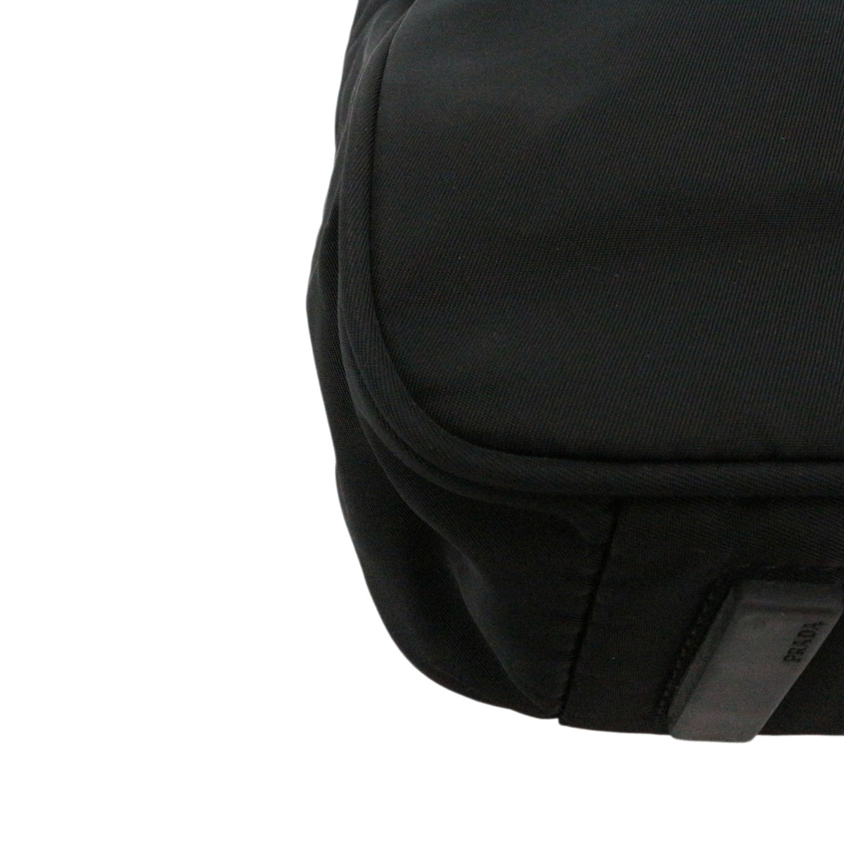 PRADA Black Nylon & Leather Tote Bag [Used]