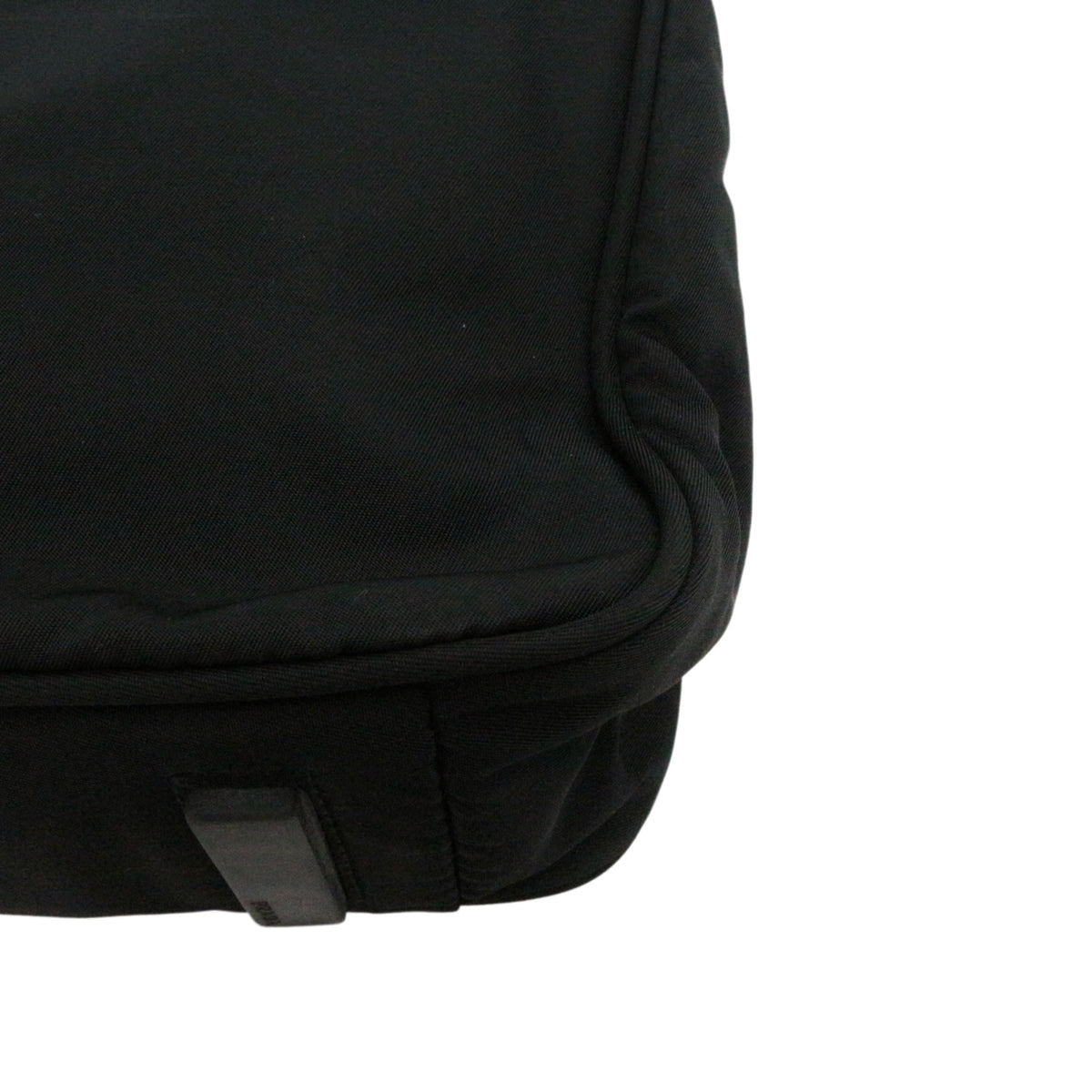 PRADA Black Nylon & Leather Tote Bag [Used]