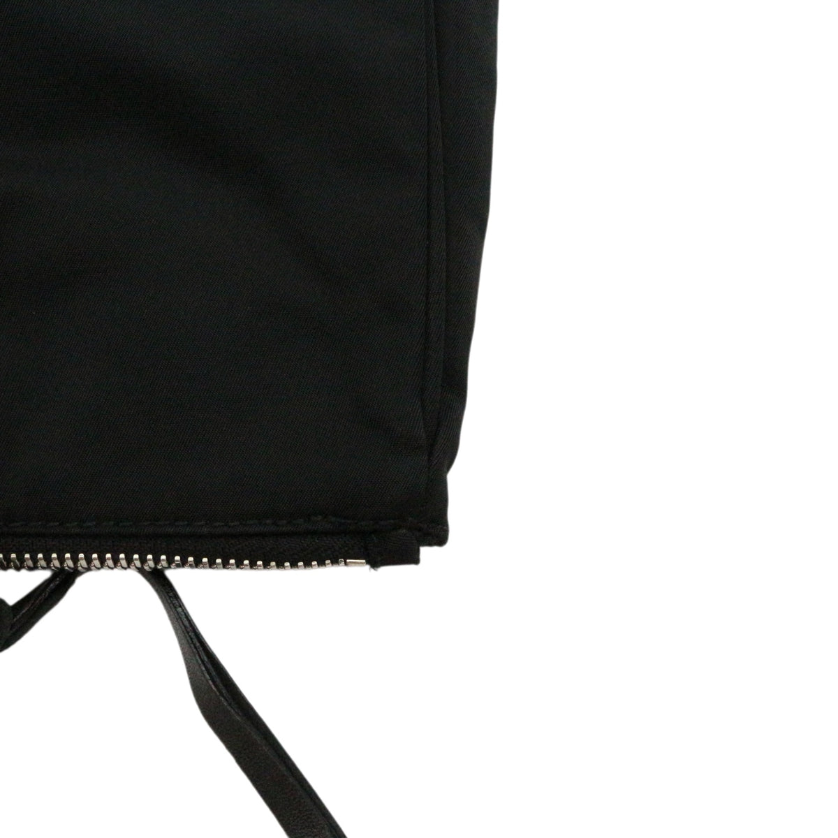 PRADA Black Nylon & Leather Tote Bag [Used]