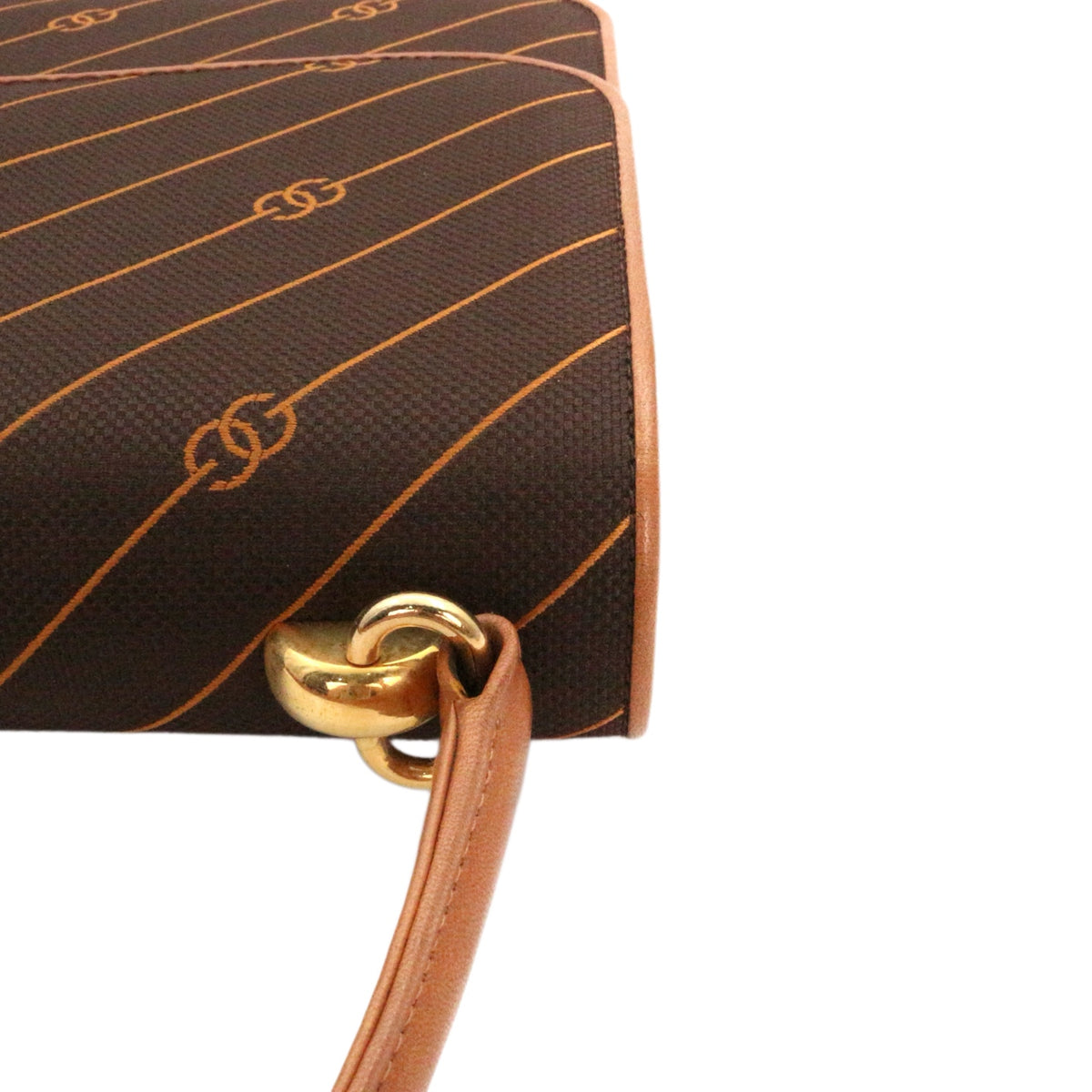 GUCCI Rare Vintage Brown Canvas & Leather Top Handle Bag [Used]