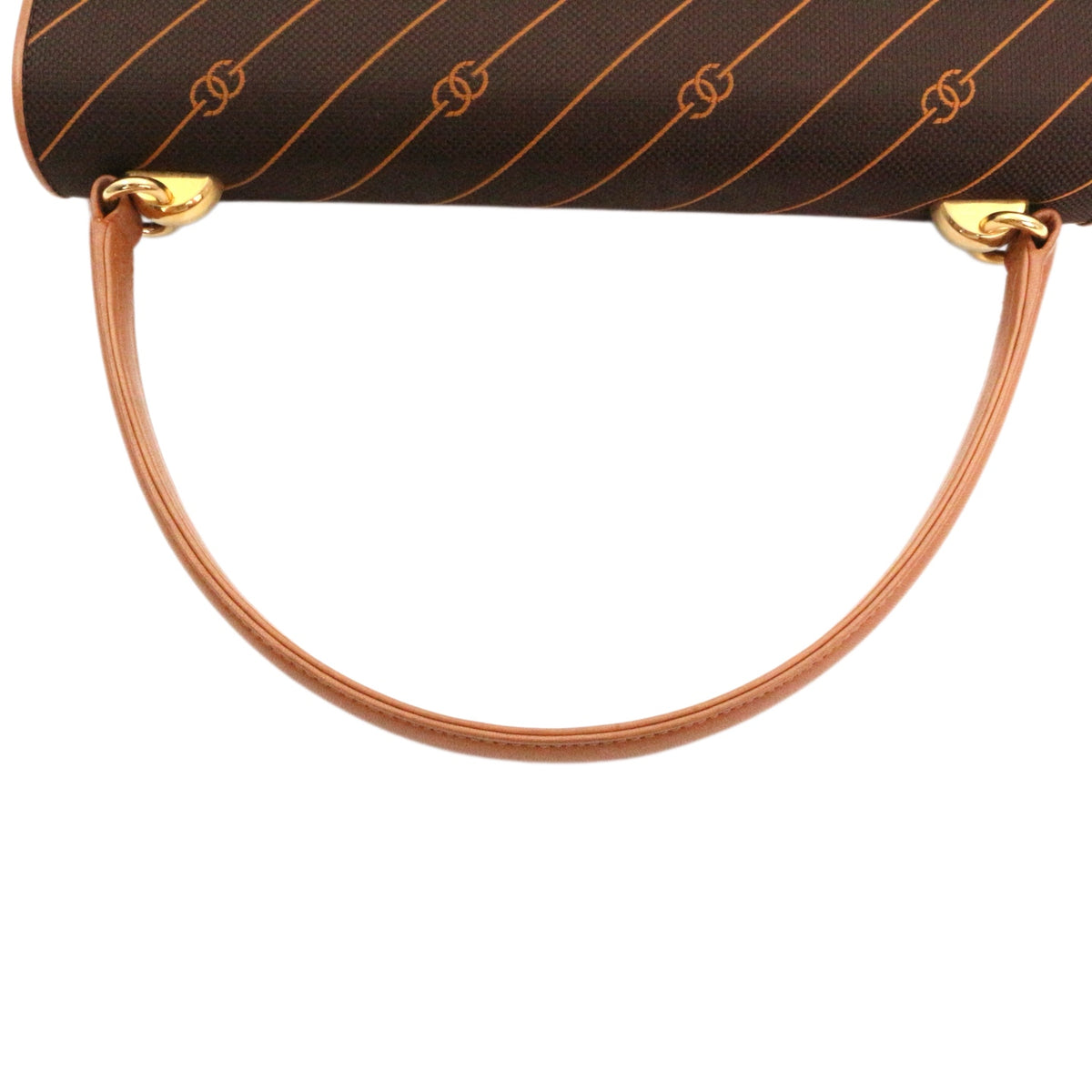 GUCCI Rare Vintage Brown Canvas & Leather Top Handle Bag [Used]