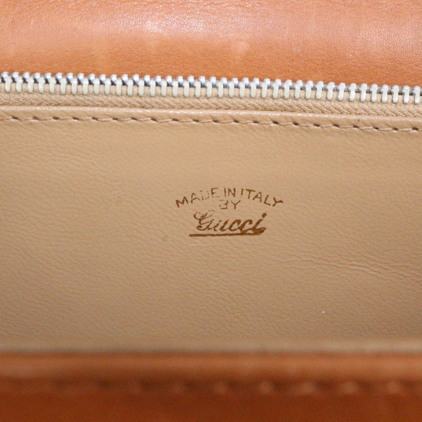 GUCCI Rare Vintage Brown Canvas & Leather Top Handle Bag [Used]