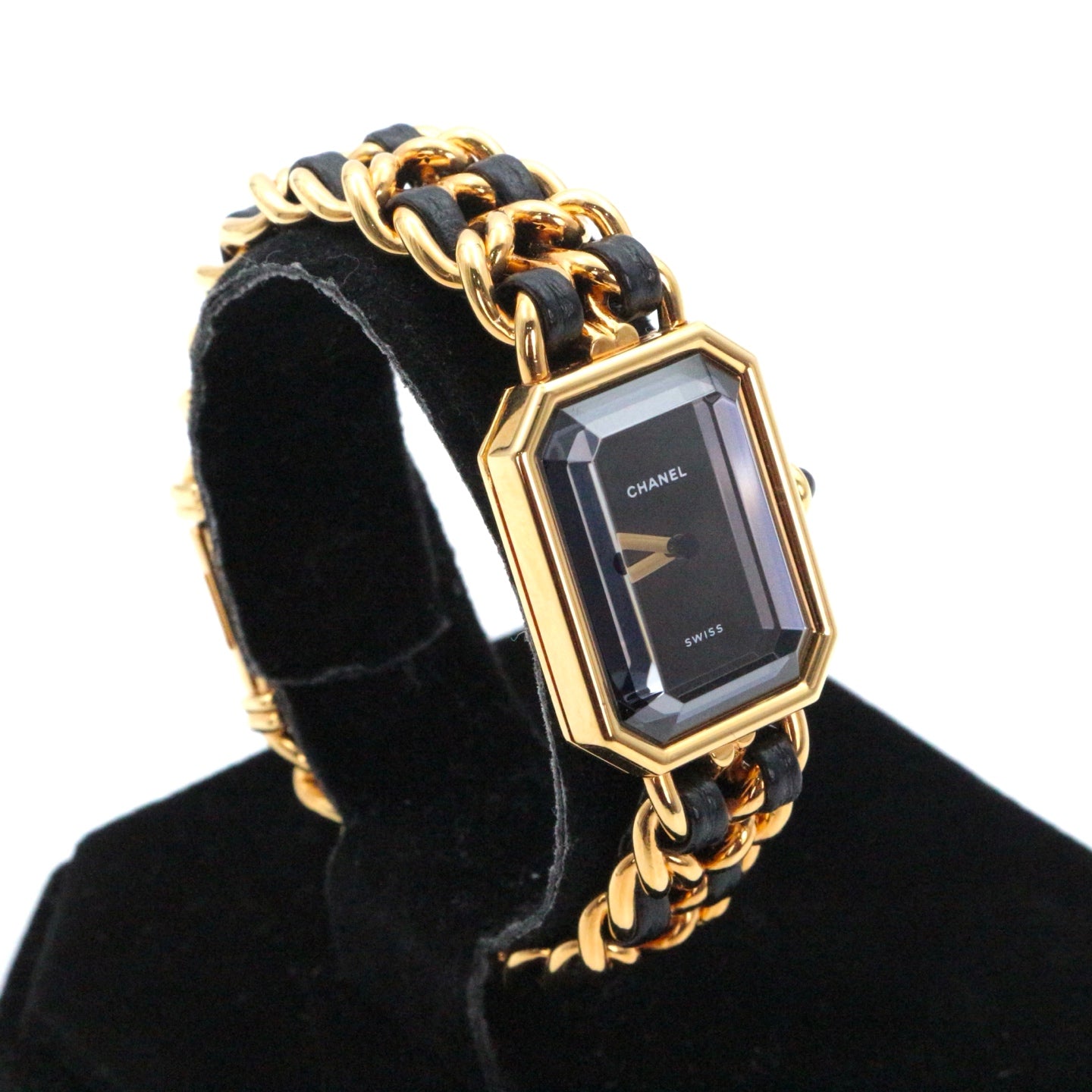 Chanel Première Black and Gold M Size Watch [Used]