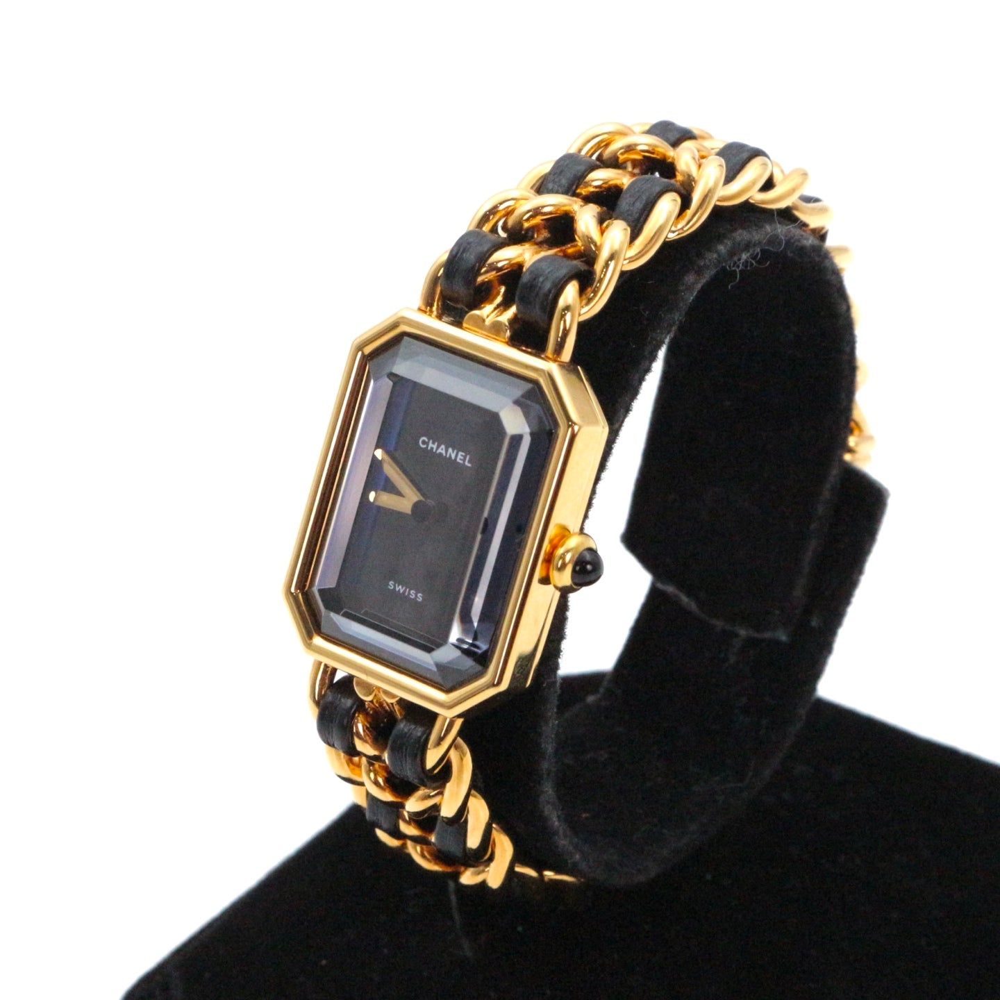 Chanel Première Black and Gold M Size Watch [Used]