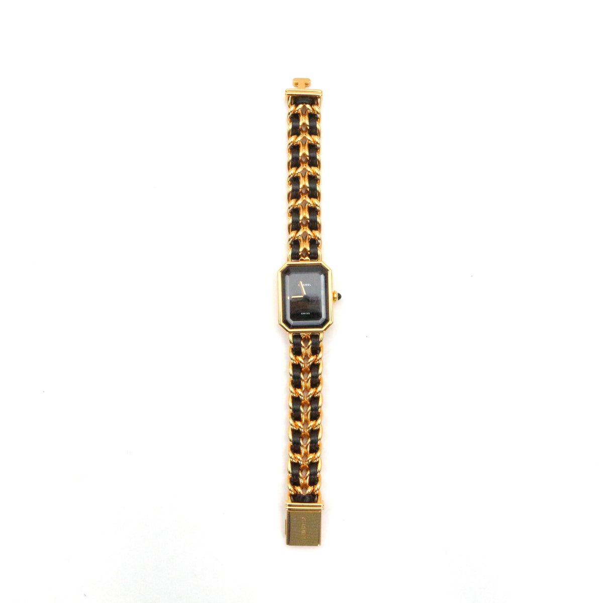 Chanel Première Black and Gold M Size Watch [Used]