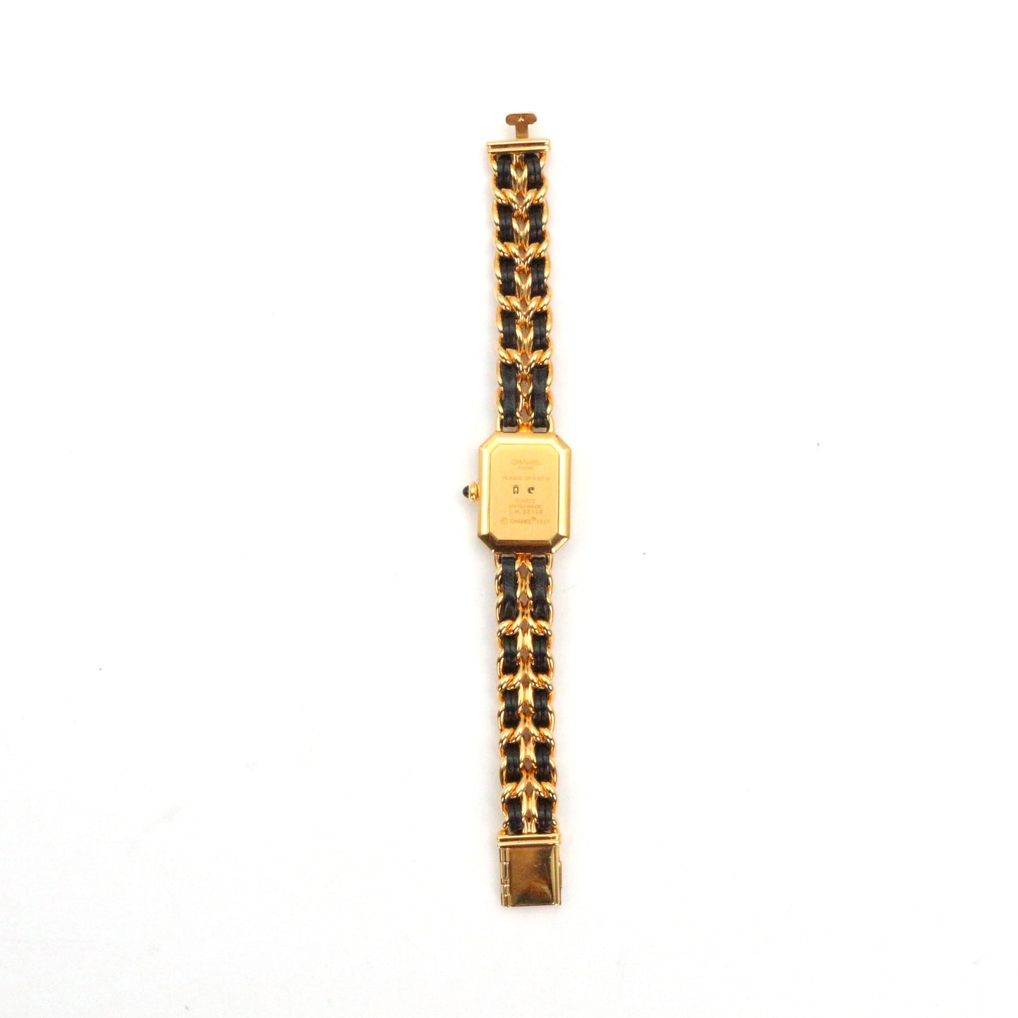 Chanel Première Black and Gold M Size Watch [Used]