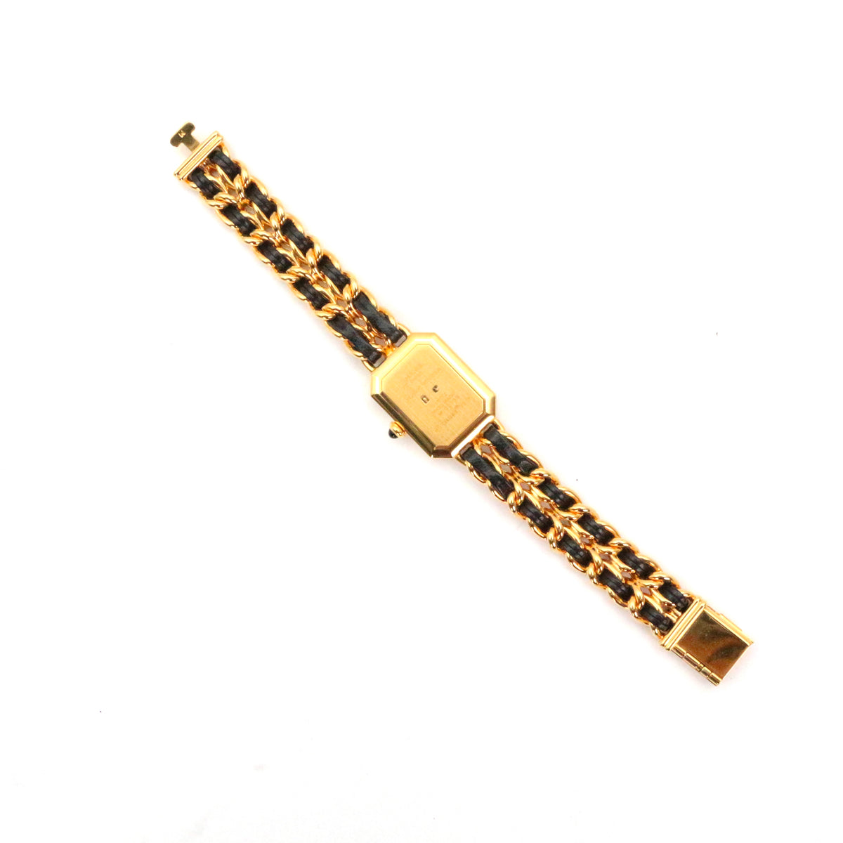 Chanel Première Black and Gold M Size Watch [Used]