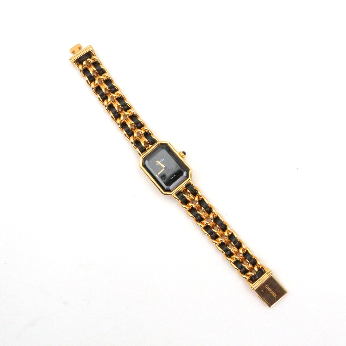 Chanel Première Black and Gold M Size Watch [Used]