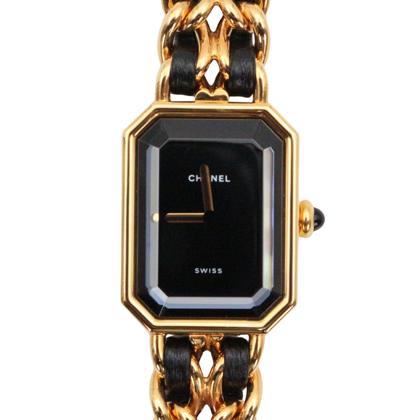 Chanel Première Black and Gold M Size Watch [Used]