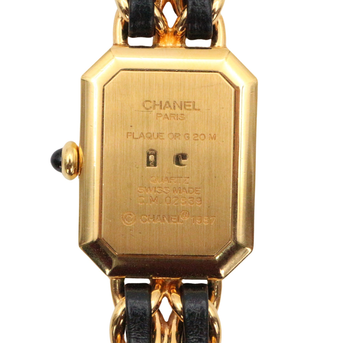 Chanel Première Black and Gold M Size Watch [Used]