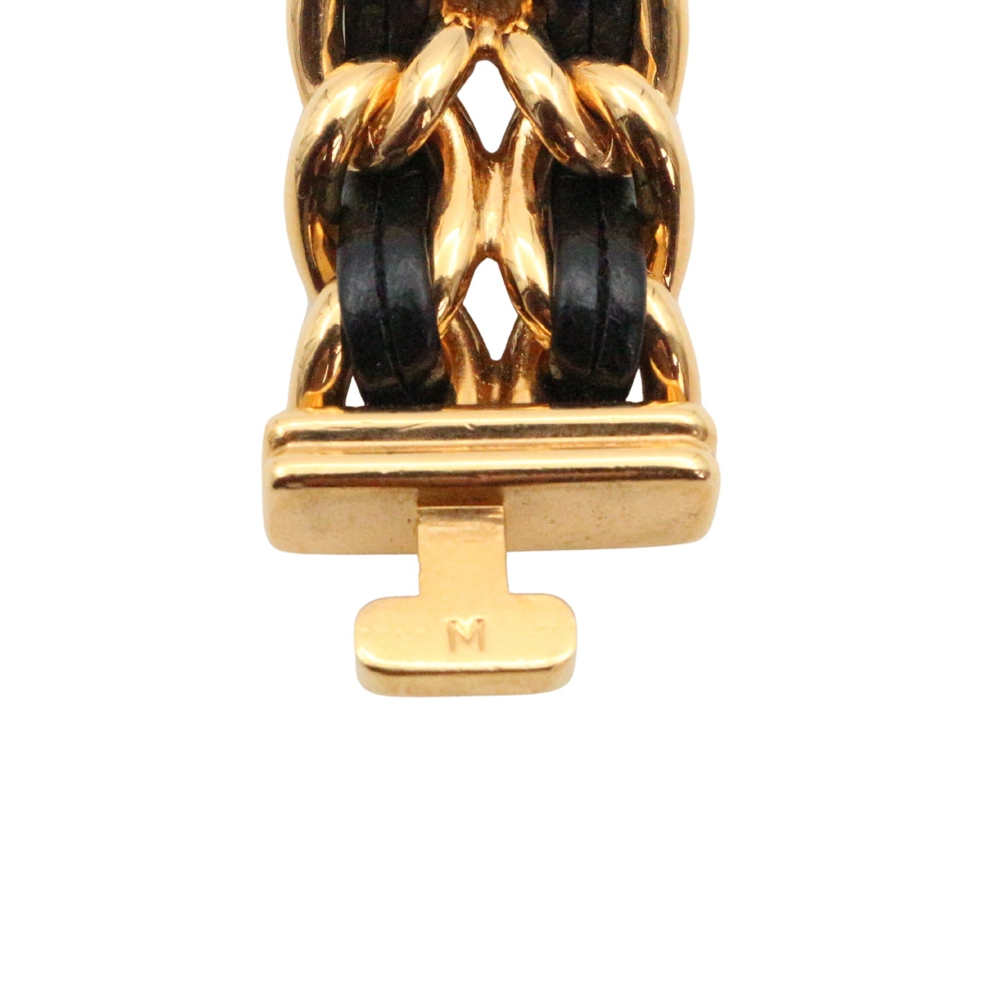 Chanel Première Black and Gold M Size Watch [Used]